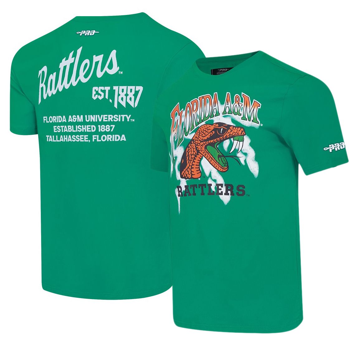 Pro Standard Men's Florida A&amp;M Rattlers Green University Headliner T-Shirt