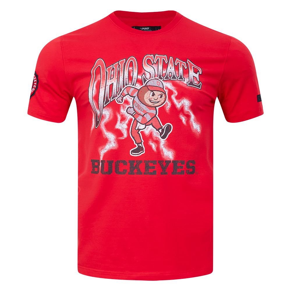 Pro Standard Men's Ohio State Buckeyes Red University Headliner T-Shirt