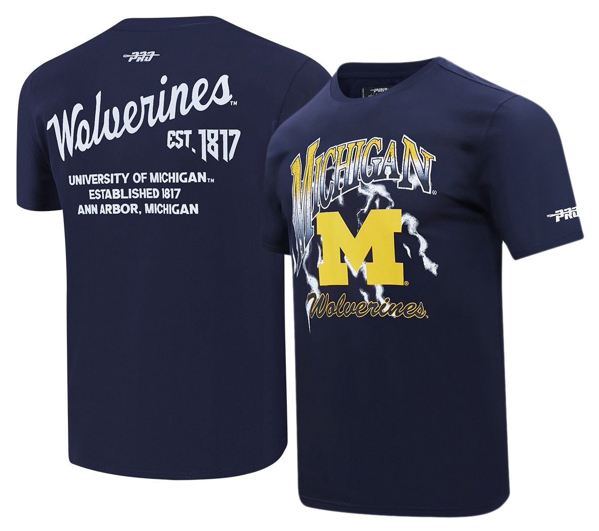 Pro Standard Men's Michigan Wolverines Navy University Headliner T-Shirt