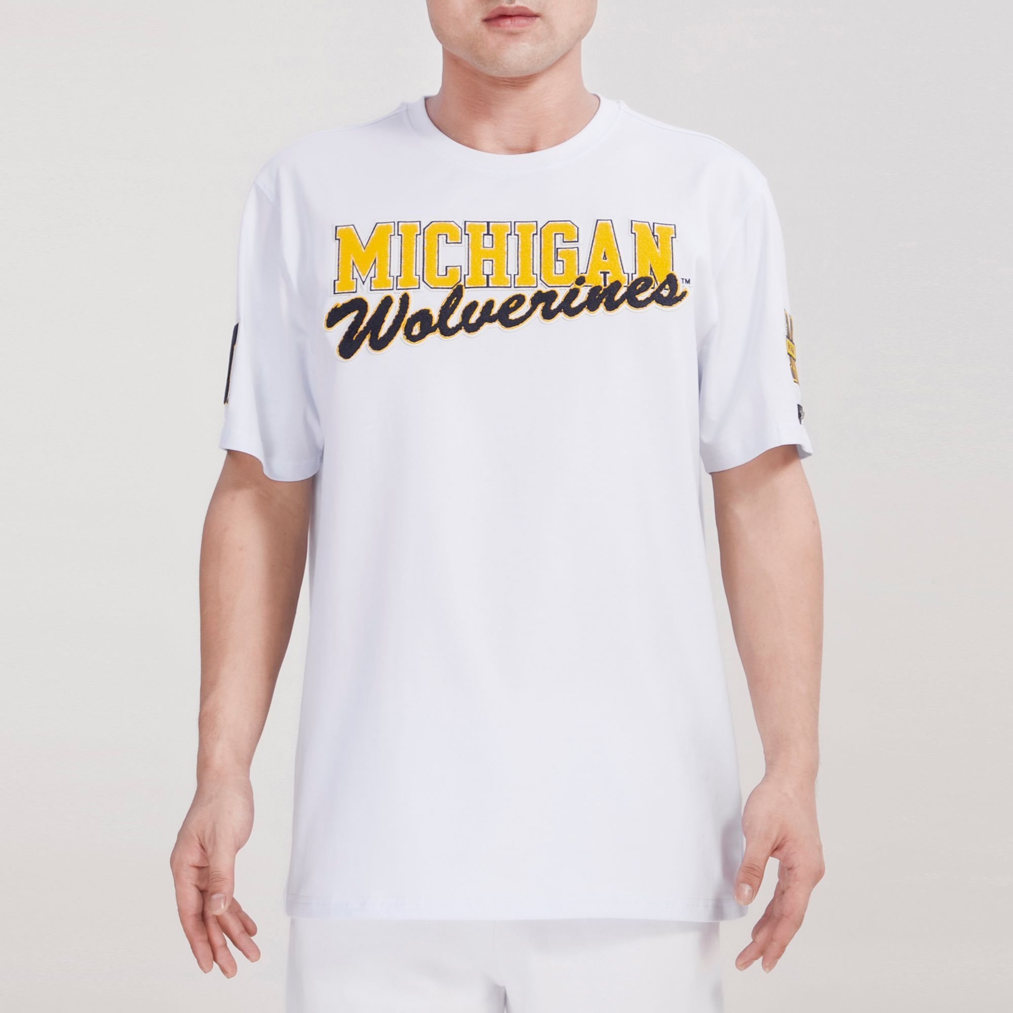 Pro Standard Men's Michigan Wolverines White Classic T-Shirt