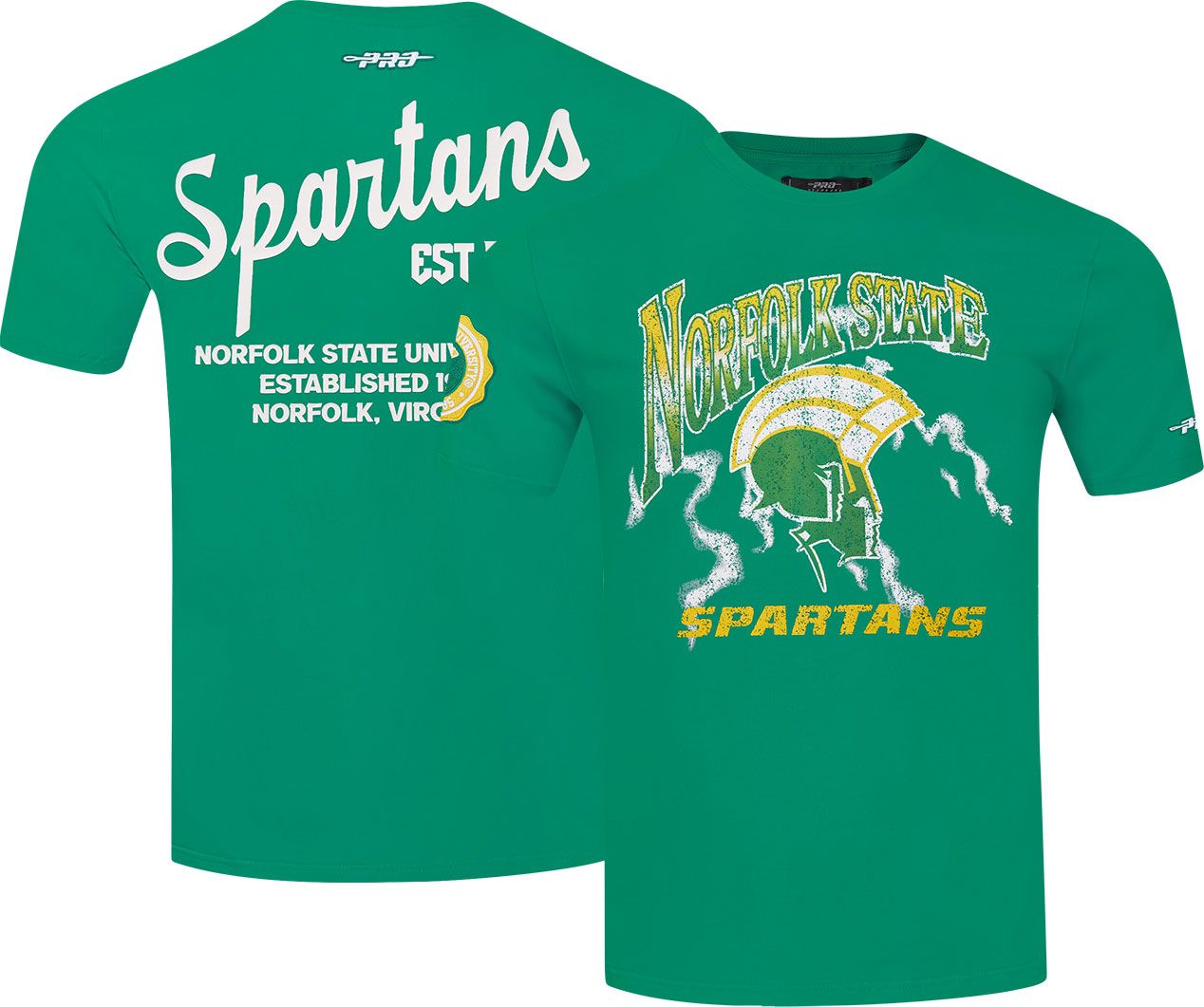 Pro Standard Men's Norfolk State Spartans Green University Headliner T-Shirt