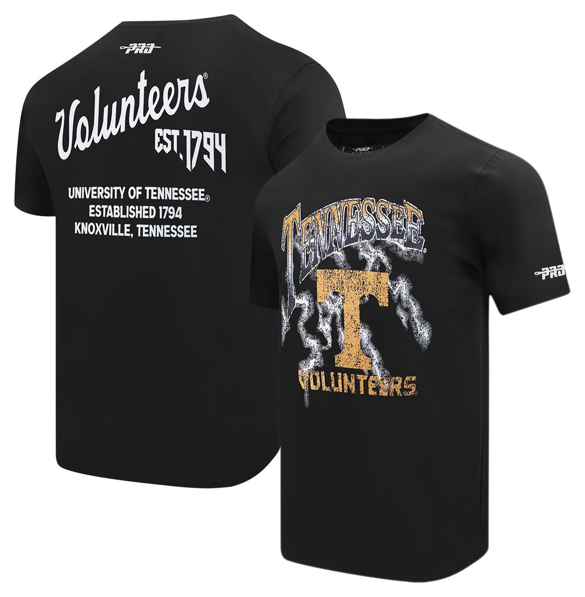 Pro Standard Men's Tennessee Volunteers Black University Headliner T-Shirt