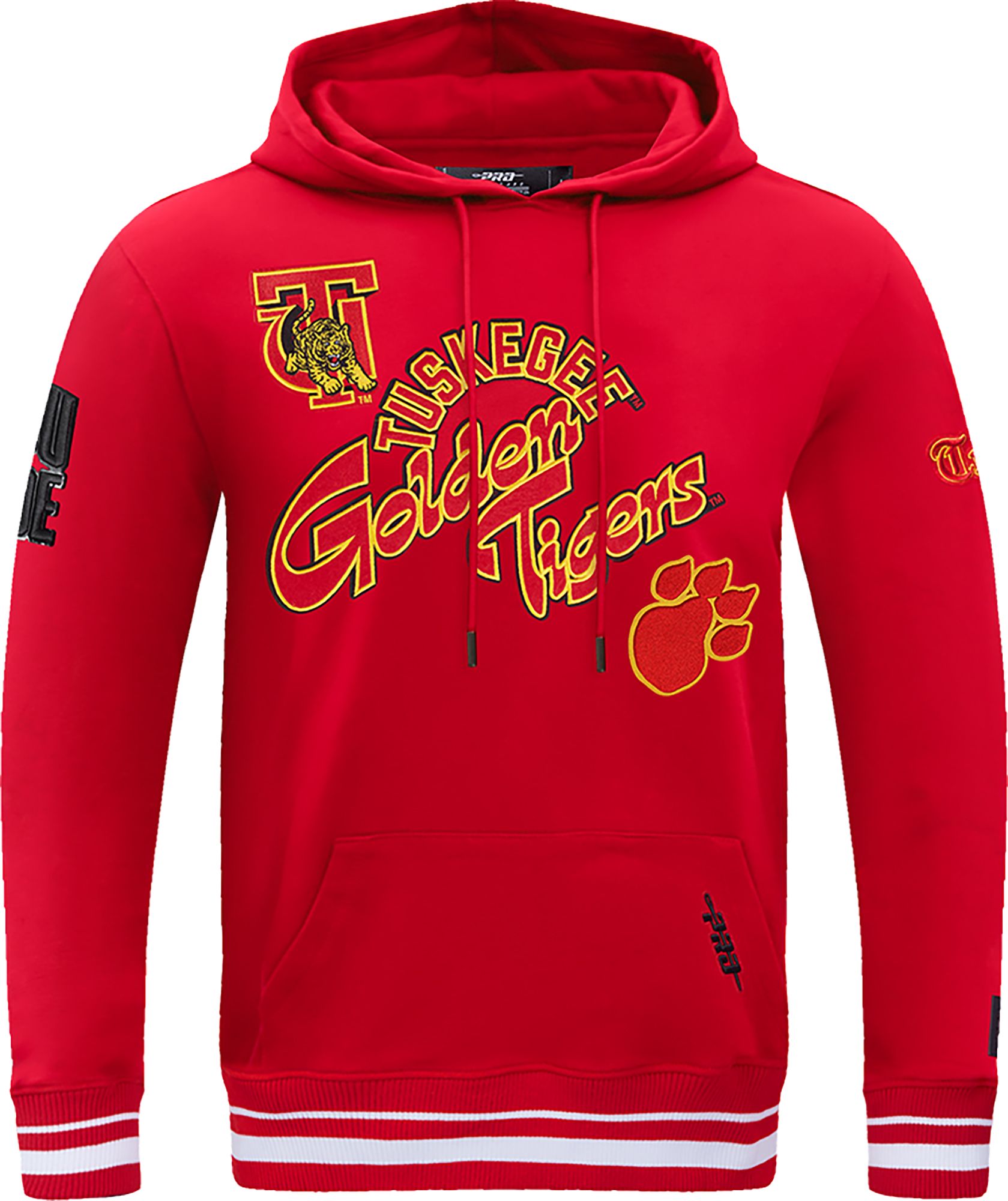 Pro Standard Men's Tuskegee Golden Tigers Red Homecoming Fleece Pullover Hoodie