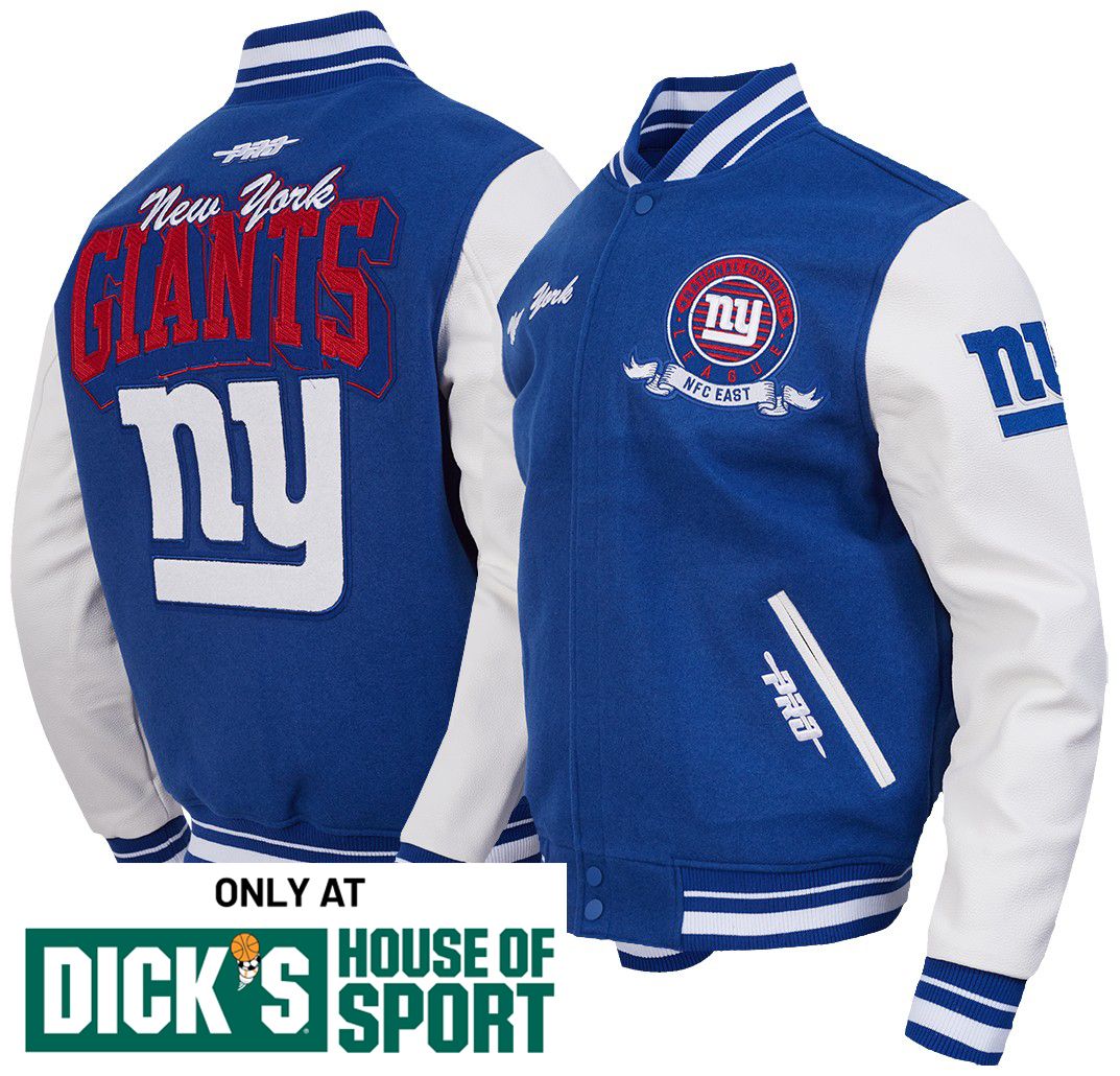 Pro Standard Men's New York Giants Dodger Blue Team Badge Full-Zip Jacket