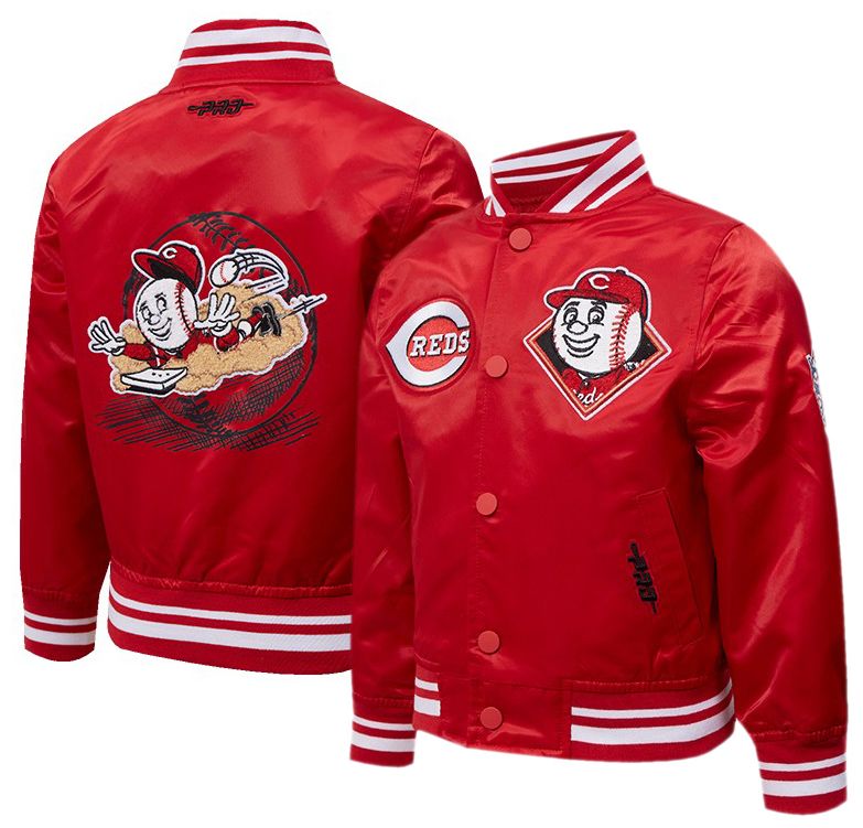 Pro Standard Toddler Cincinnati Reds Red Rib Satin Jacket