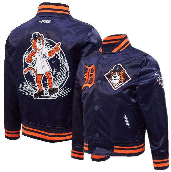 Pro Standard Toddler Detroit Tigers Navy Satin Jacket
