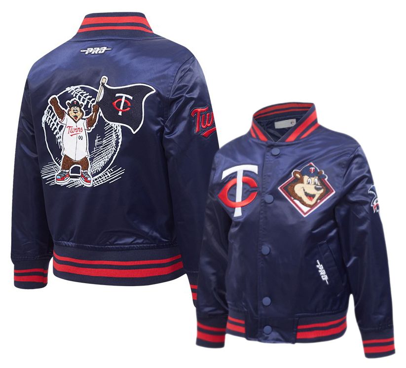 Pro Standard Toddler Minnesota Twins Navy Satin Jacket