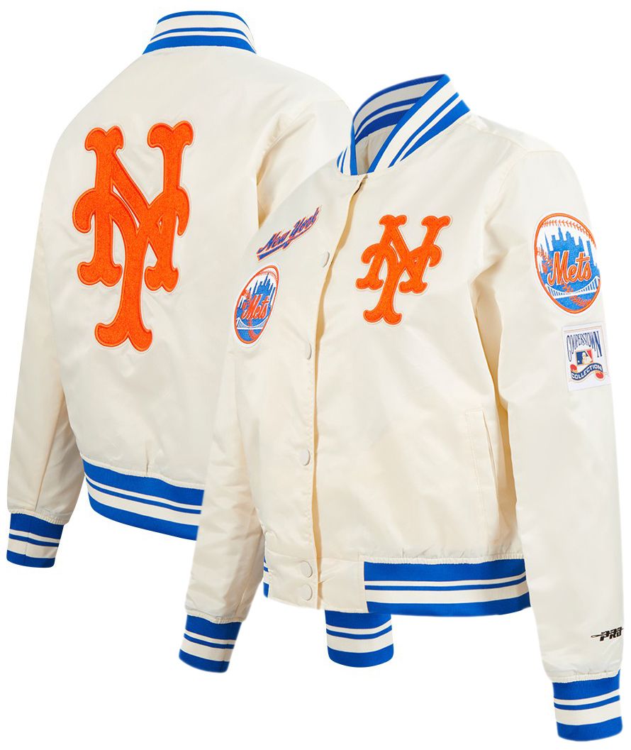 Pro Standard Women's New York Mets Cream Classic Satin Jacket