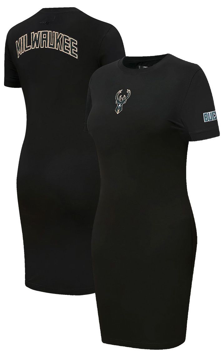 Pro Standard Women's Milwaukee Bucks Black Classic Bodycon Dress