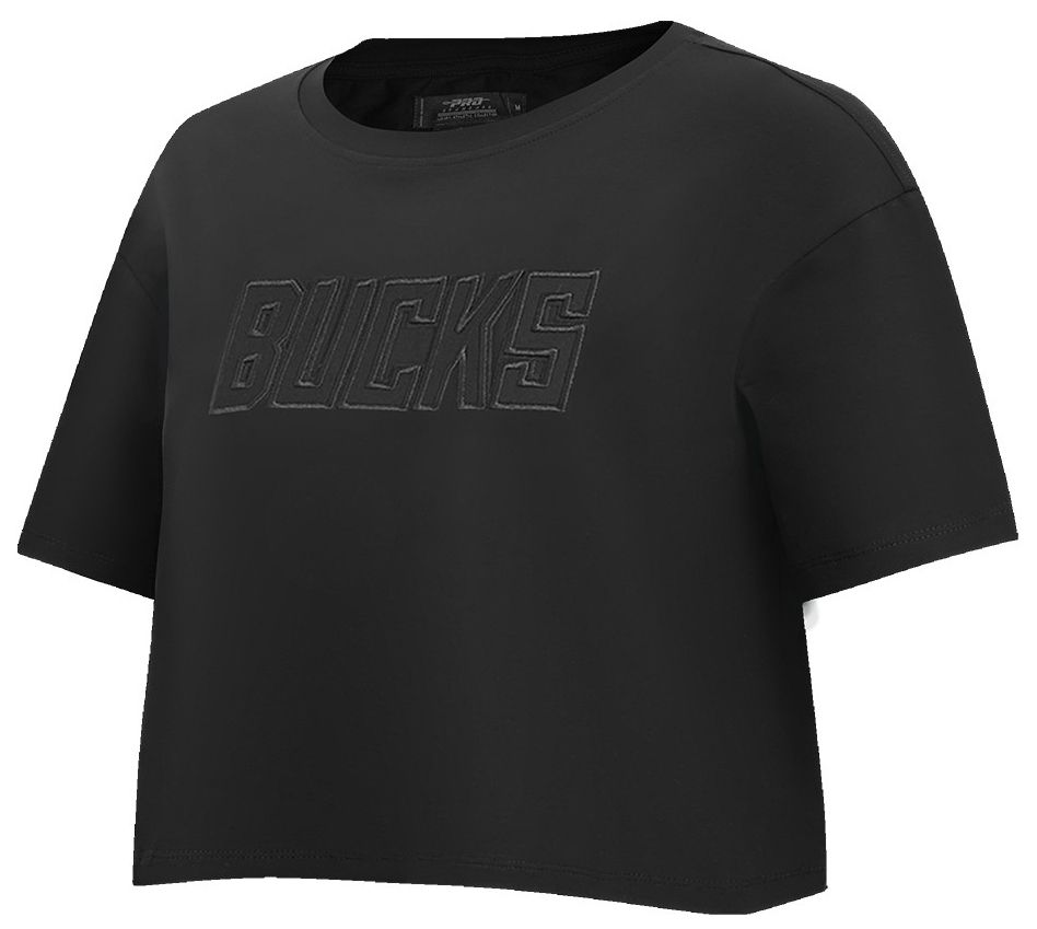 Pro Standard Women's Milwaukee Bucks Black Neutral Boxy T-Shirt