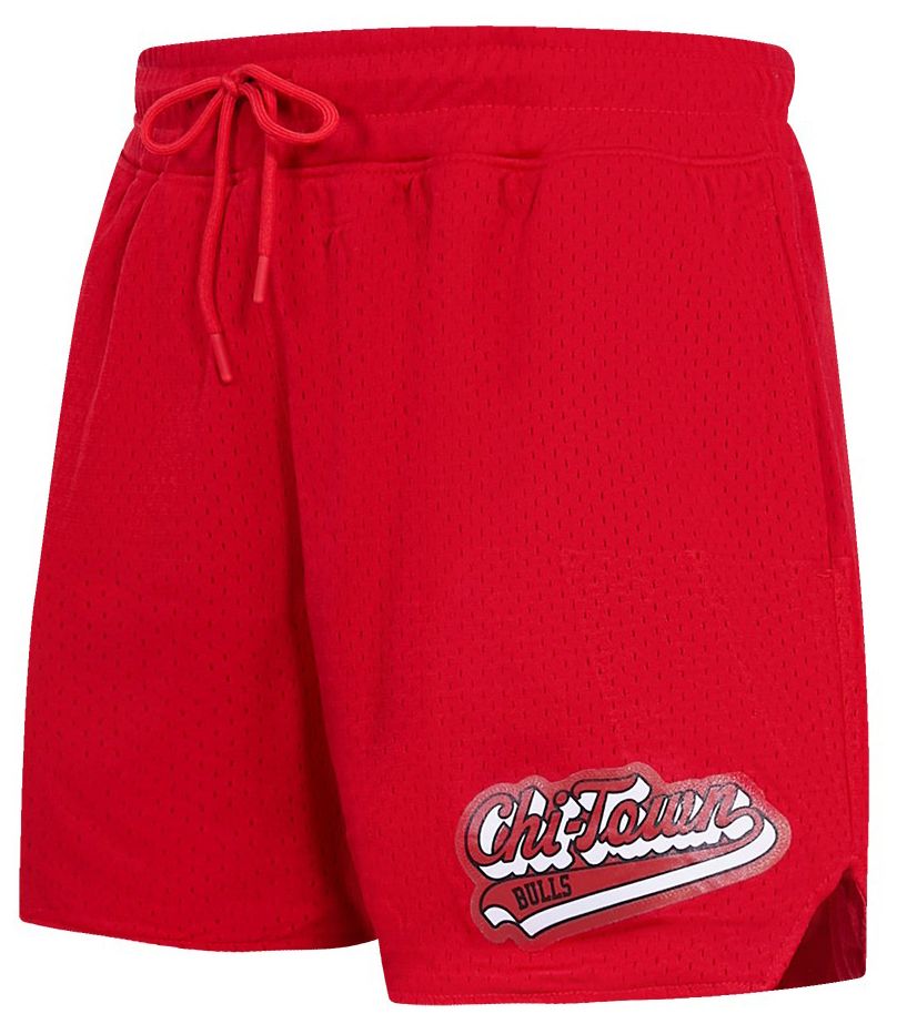 Pro Standard Women's Chicago Bulls Red Script Tail Mesh Shorts