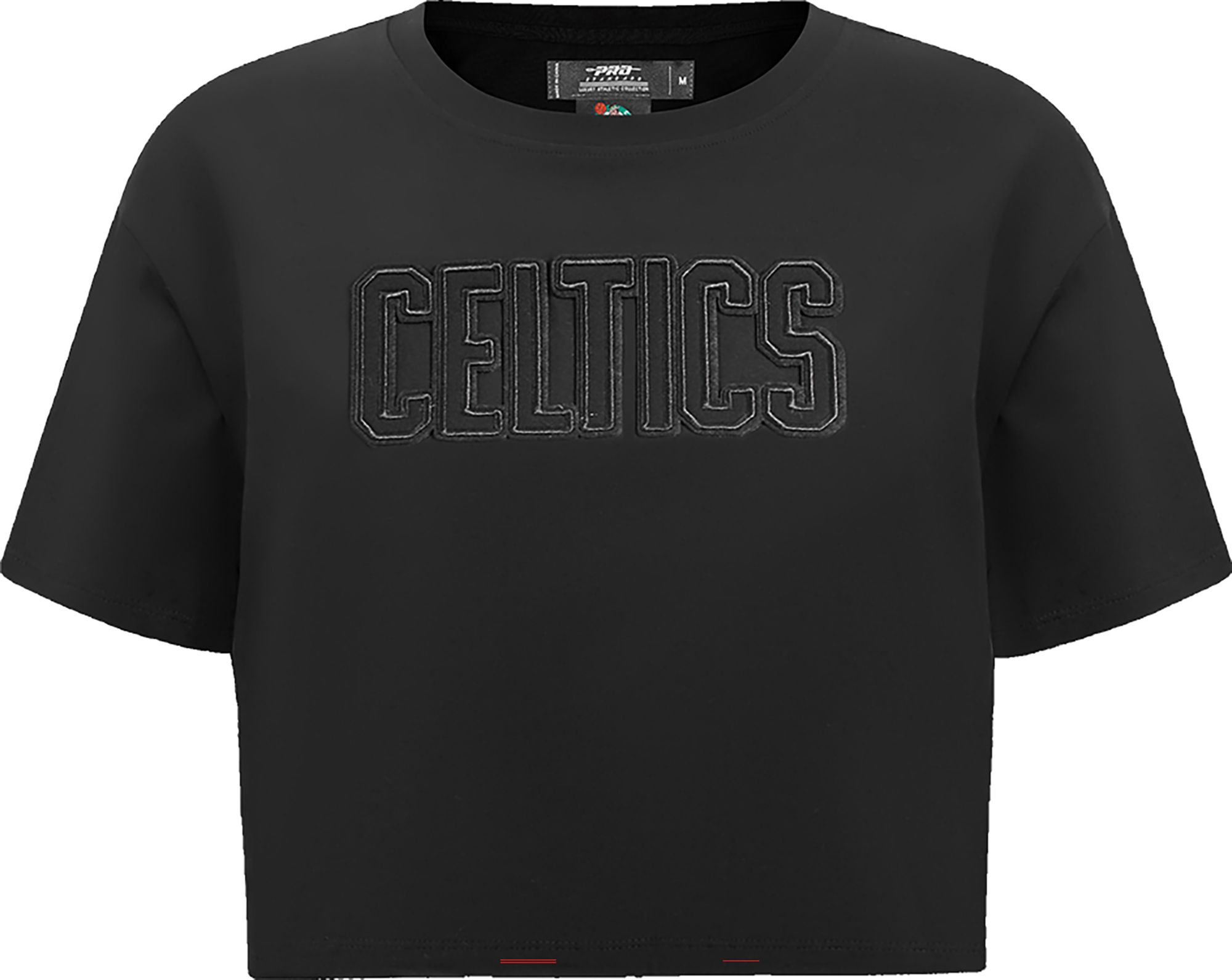 Pro Standard Women's Boston Celtics Black Neutral Boxy Cropped T-Shirt