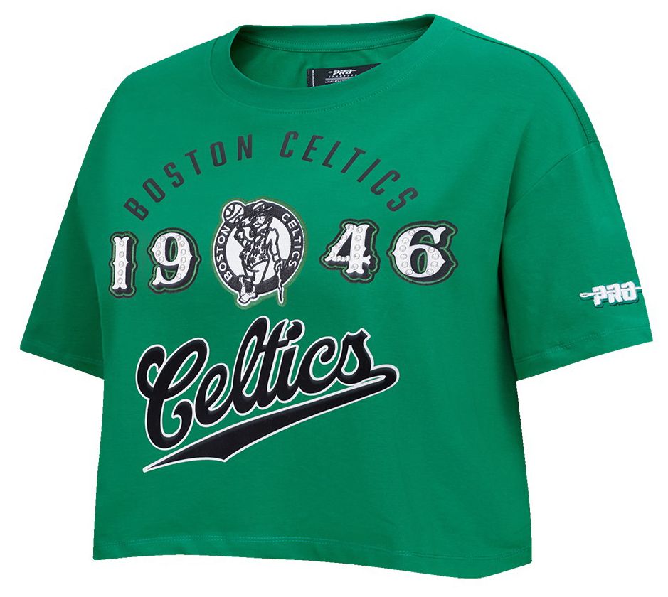 Pro Standard Women's Boston Celtics Green Legacy Boxy T-Shirt