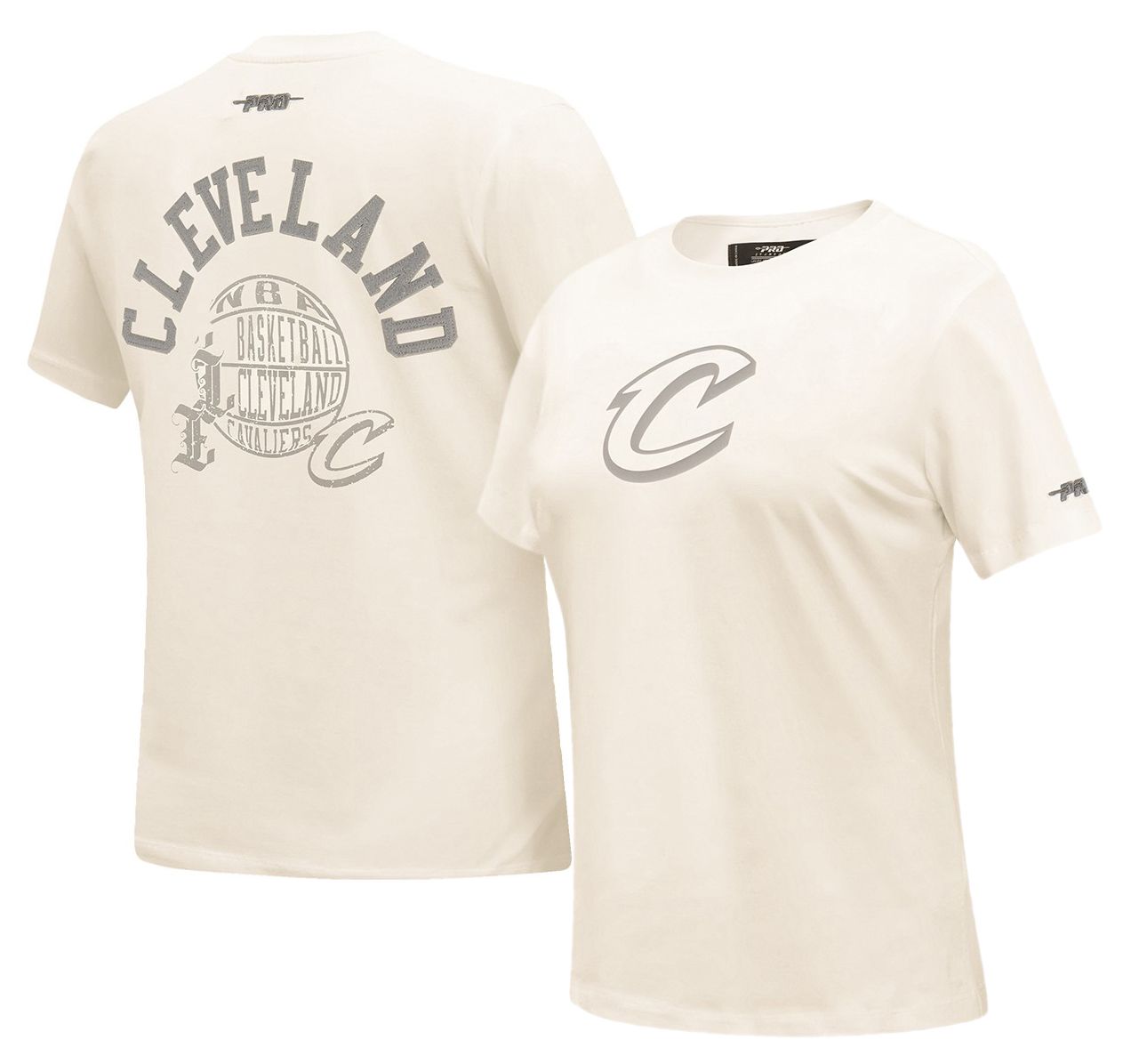 Pro Standard Women's Cleveland Cavaliers Off White Street Team Slim Fit T-Shirt
