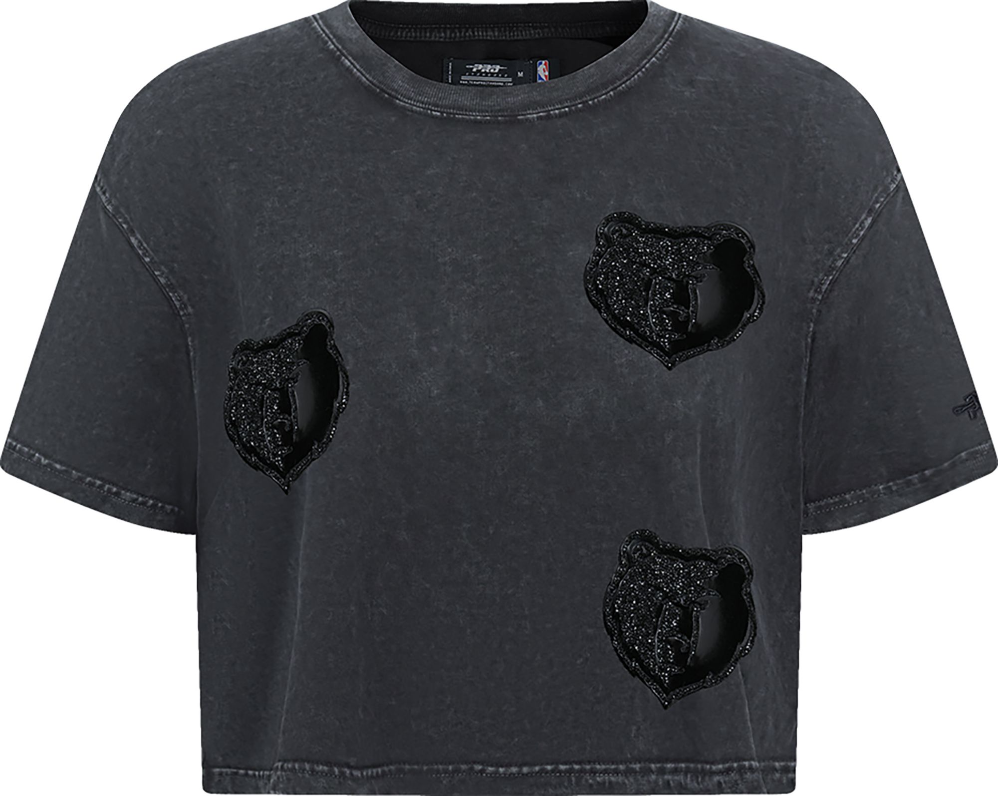 Pro Standard Women's Memphis Grizzlies Black Crystalline Boxy Short Sleeve T-Shirt