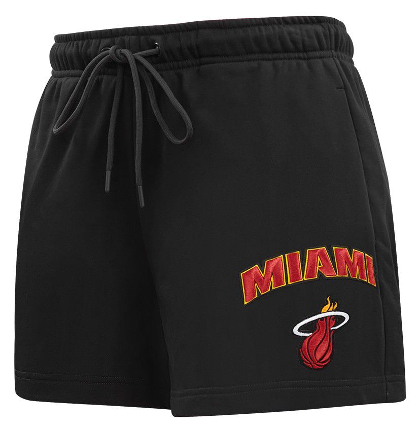 Pro Standard Women's Miami Heat Black Classic Fleece Shorts