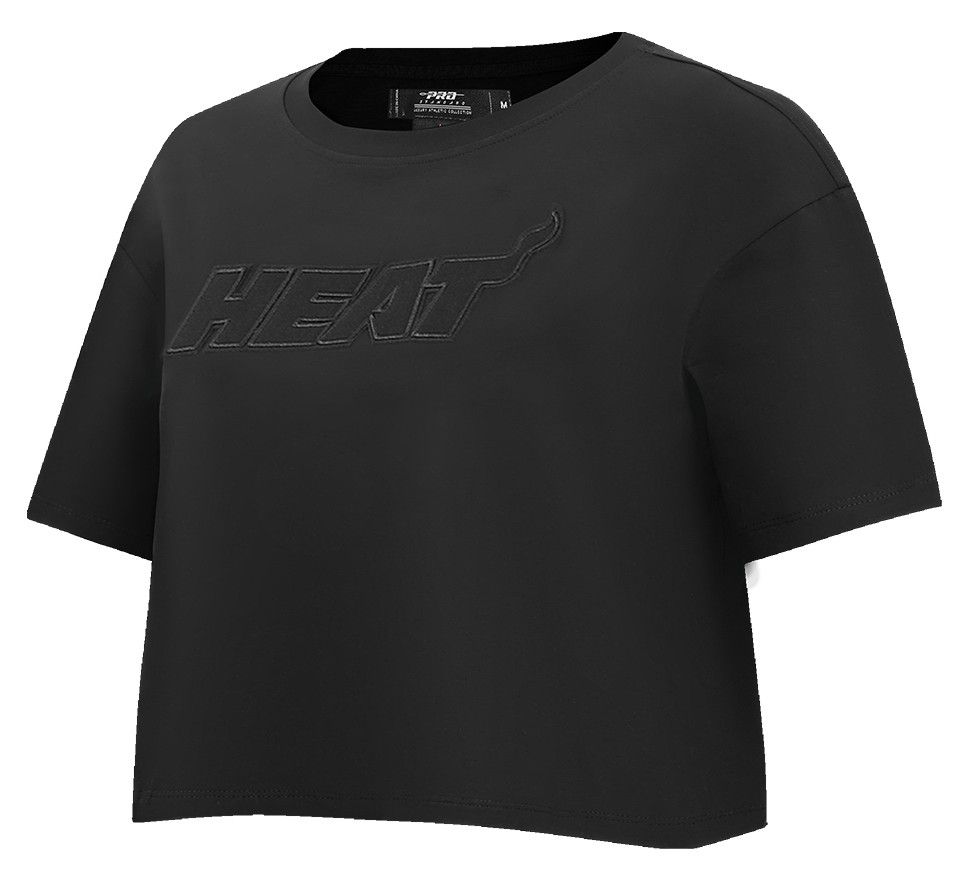 Pro Standard Women's Miami Heat Black Neutral Boxy T-Shirt