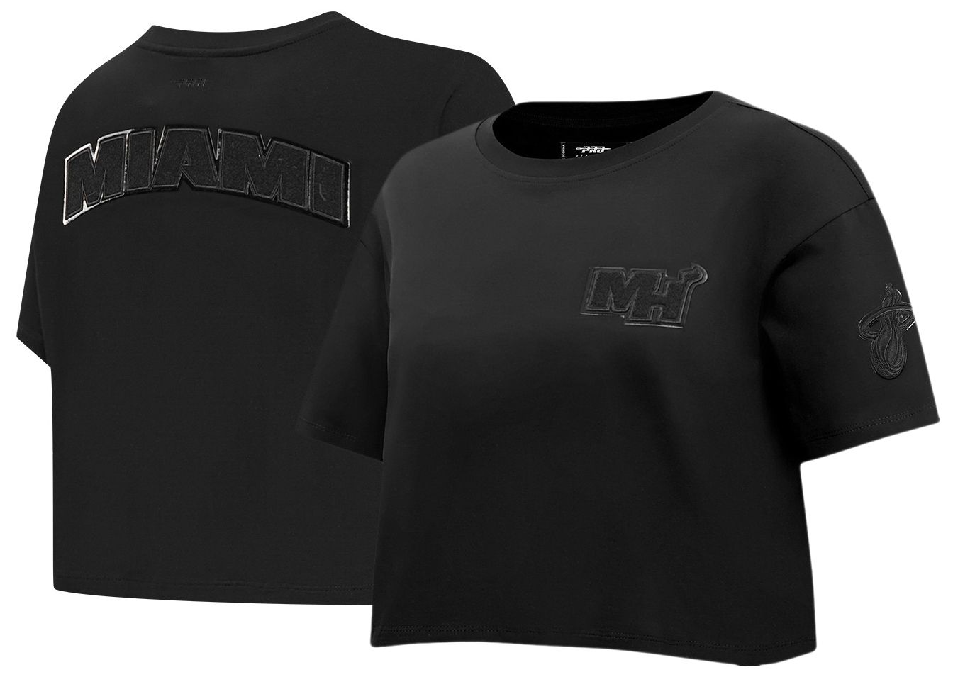 Pro Standard Women's Miami Heat Black Boxy T-Shirt