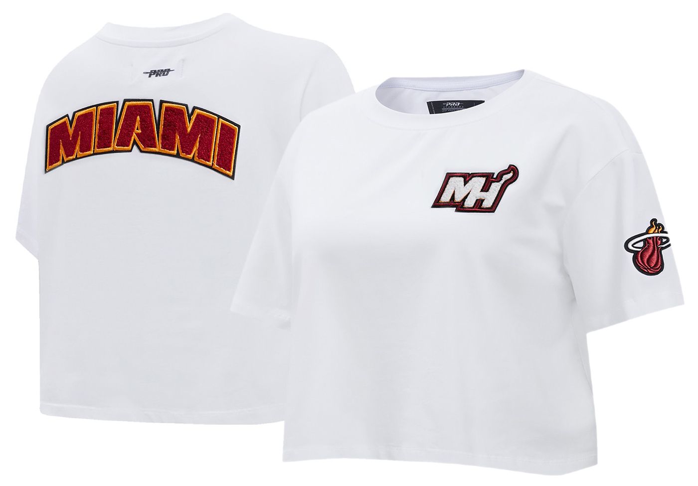 Pro Standard Women's Miami Heat White Classic Boxy T-Shirt