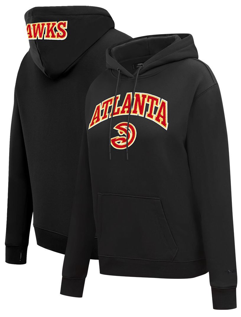 Pro Standard Women's Atlanta Hawks Black Classic Fleece Pullover Hoodie