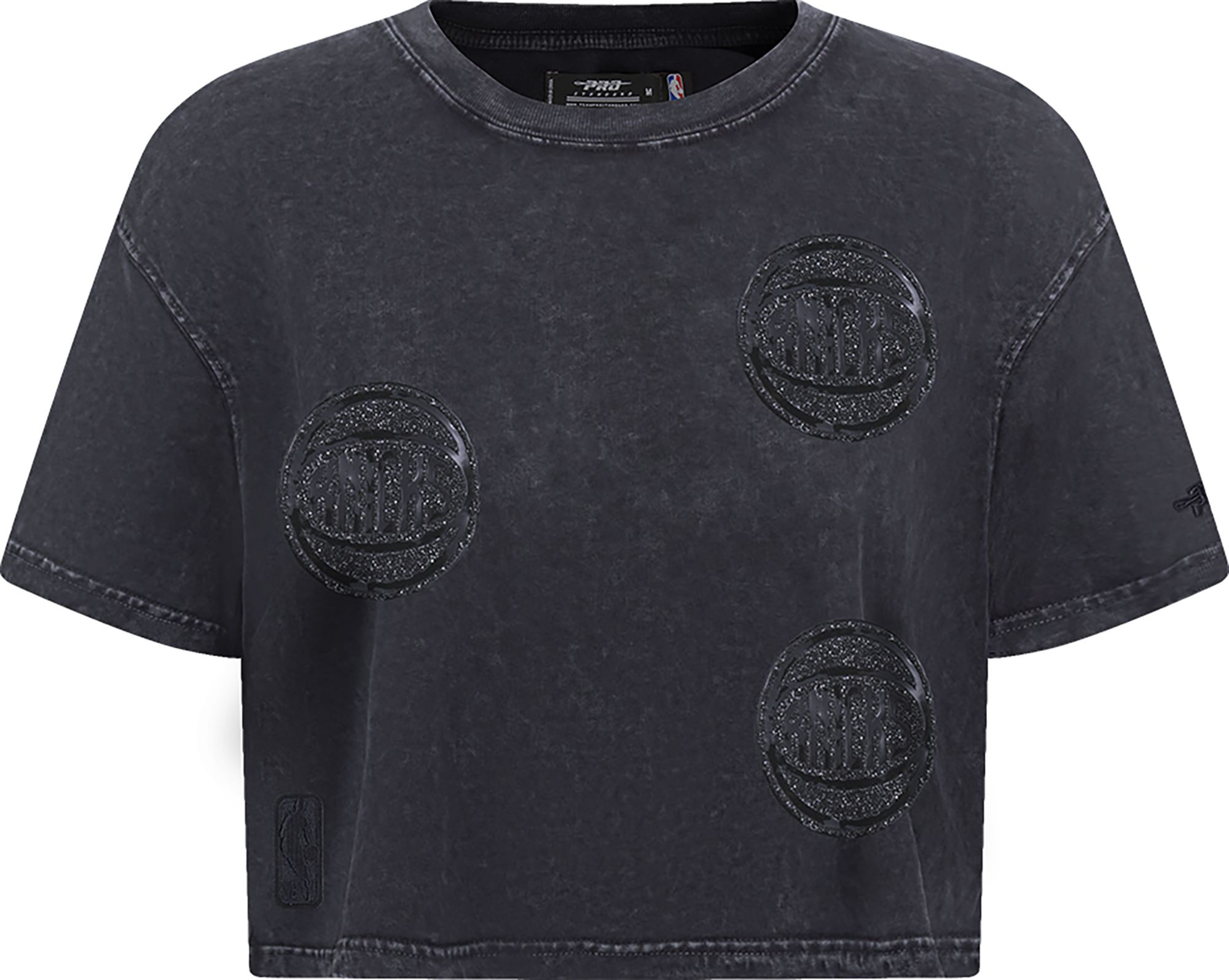 Pro Standard Women's New York Knicks Black Crystalline Boxy Short Sleeve T-Shirt