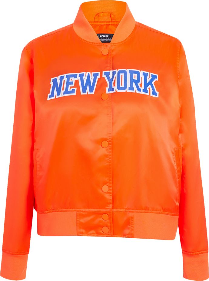 Pro Standard Women's New York Knicks Orange Classic Satin Jacket