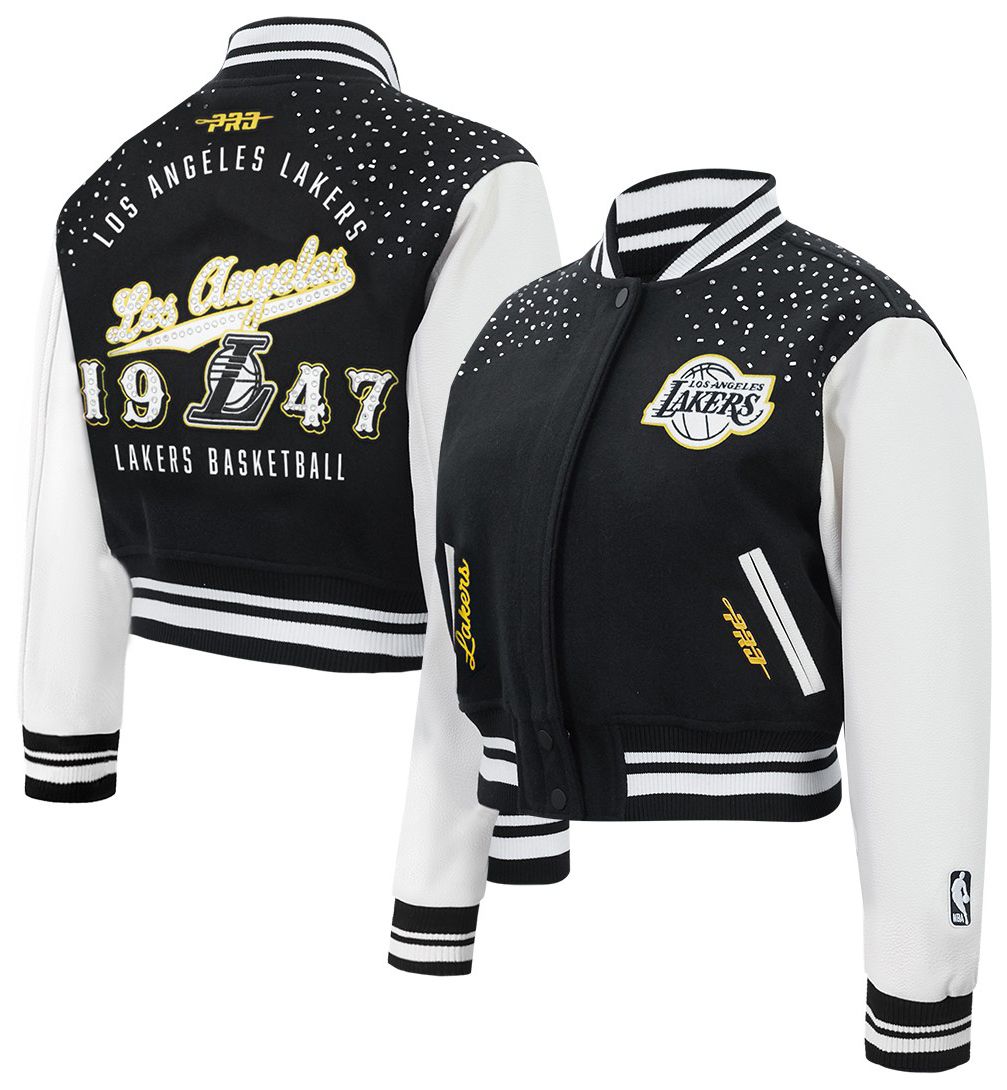 Pro Standard Women's Los Angeles Lakers Black Legacy Varsity Jacket