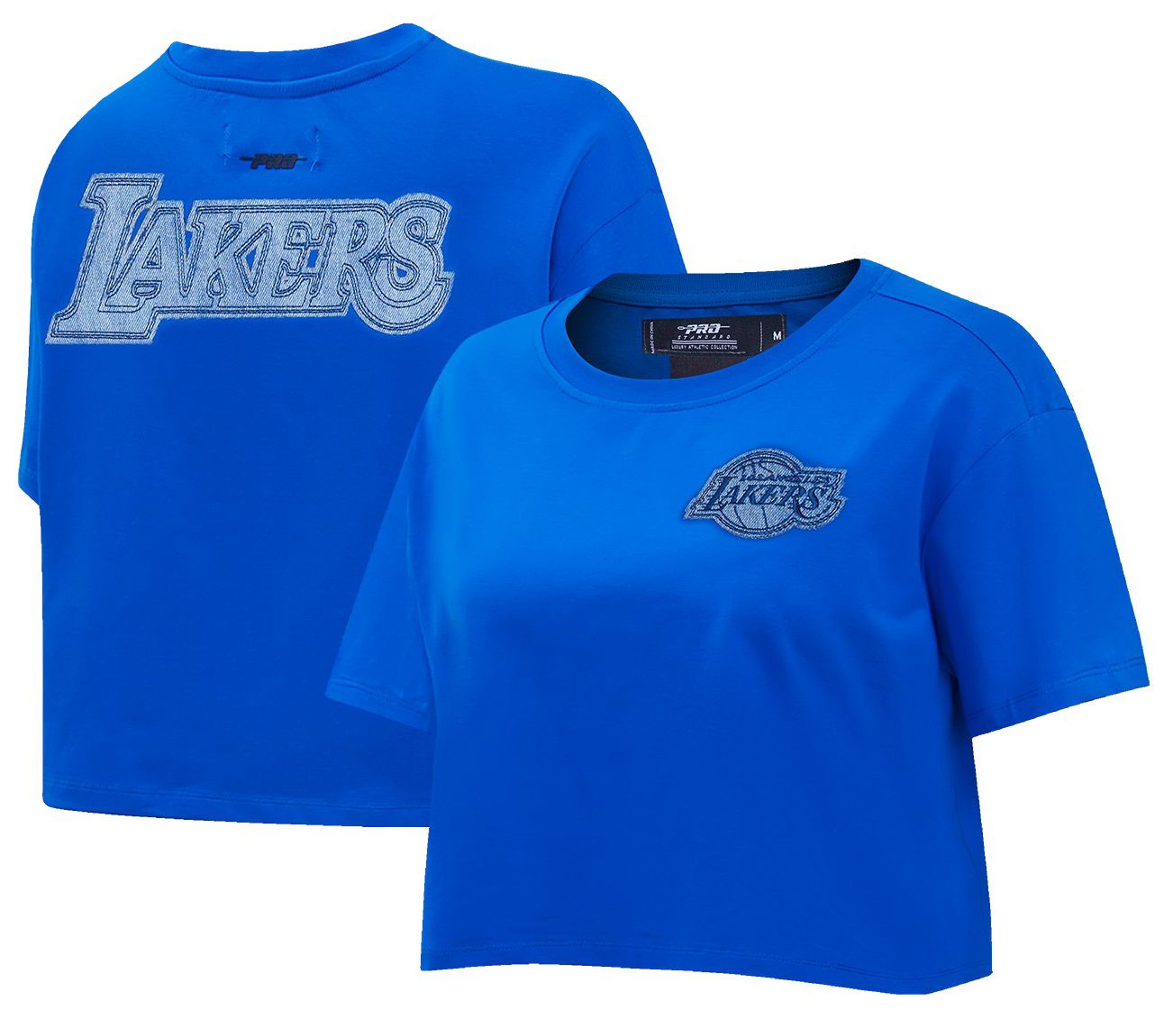 Pro Standard Women's Los Angeles Lakers Blue Varsity Blues Boxy T-Shirt