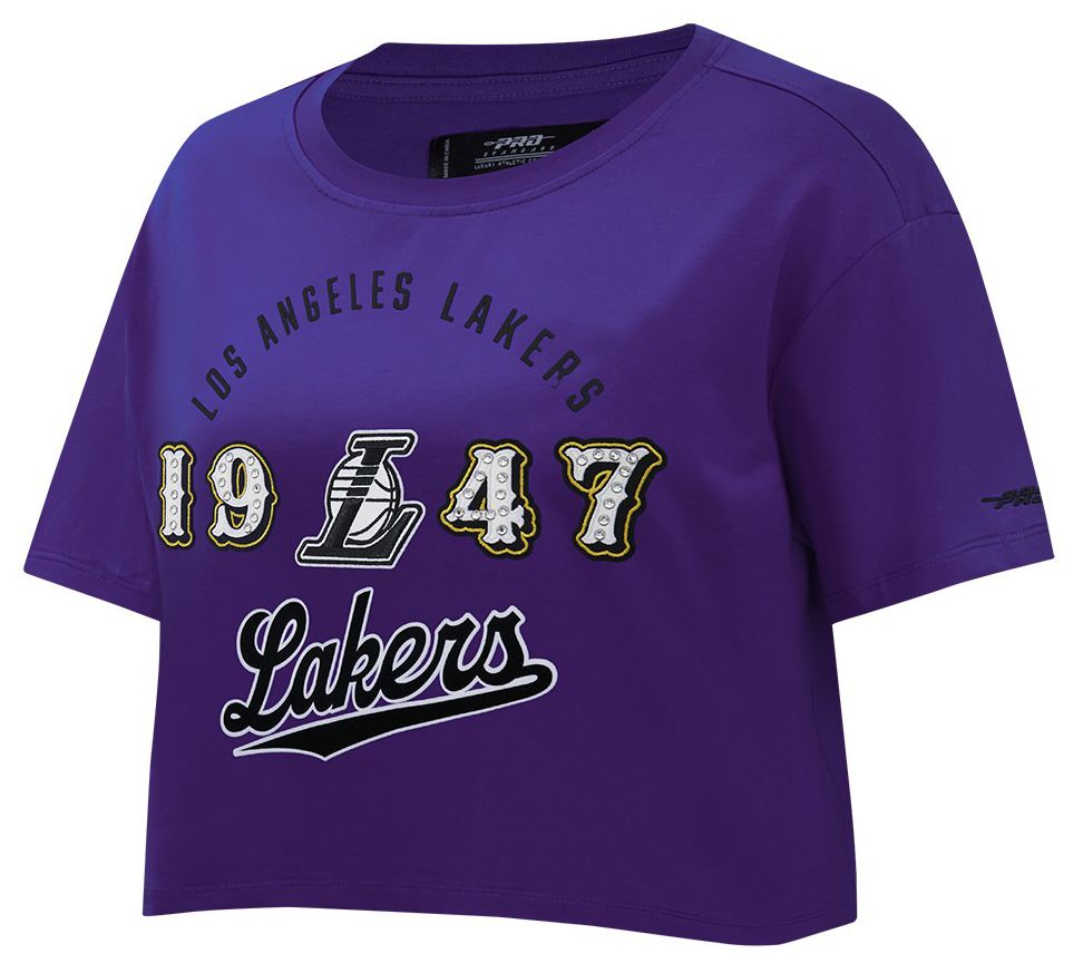 Pro Standard Women's Los Angeles Lakers Purple Legacy Boxy T-Shirt