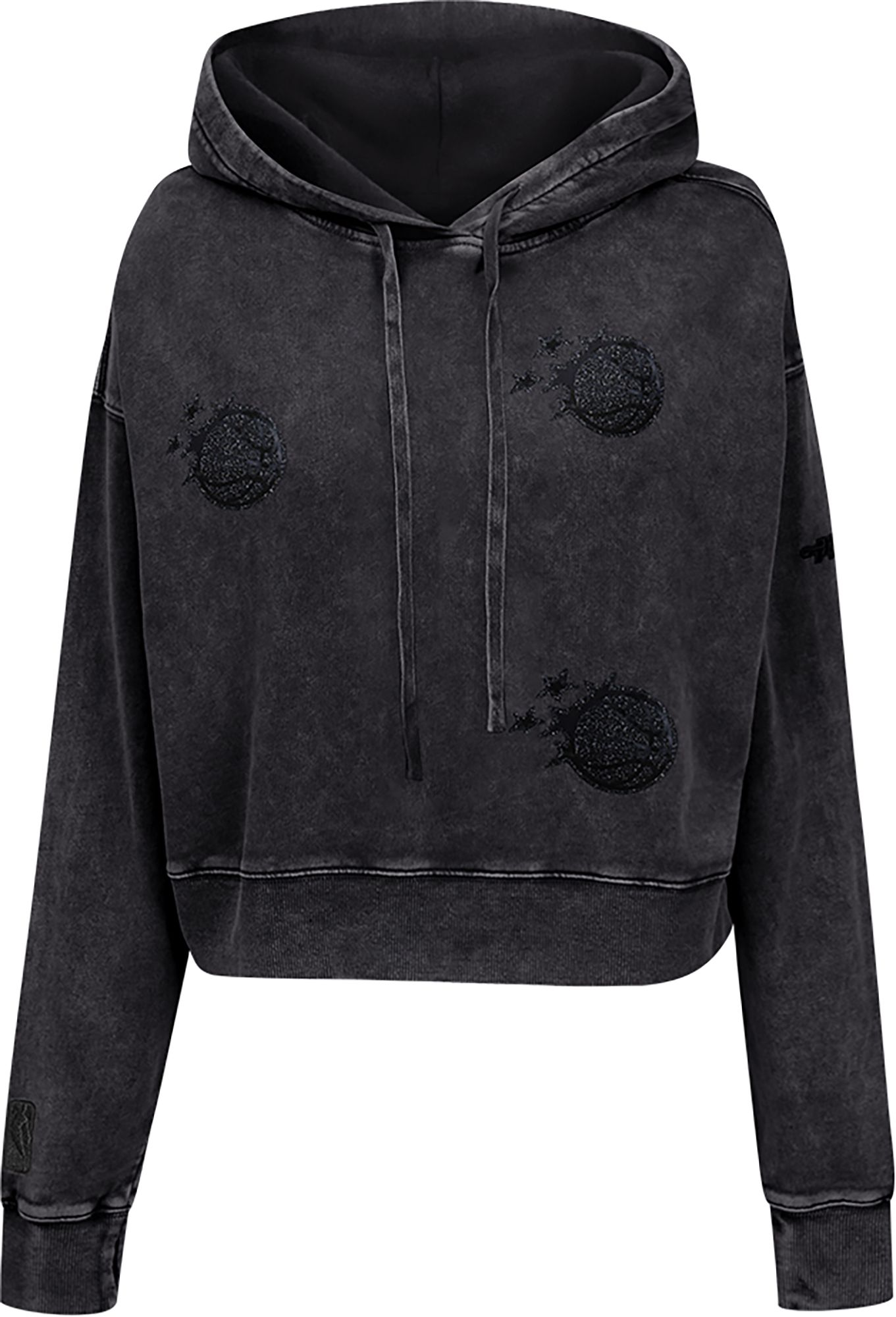 Pro Standard Women's Dallas Cowboys Black Crystalline Cropped Pullover Hoodie