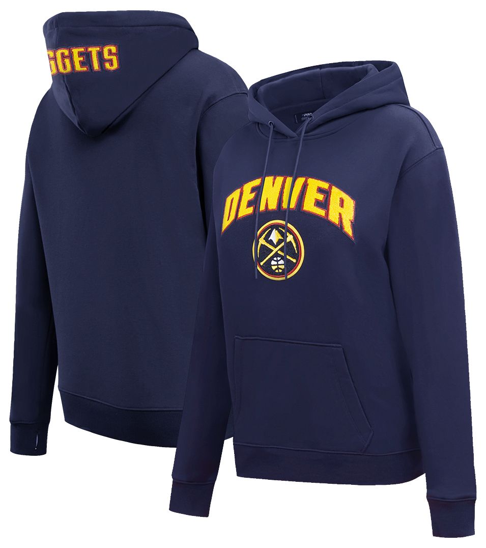 Pro Standard Women's Denver Nuggets Navy Classic Fleece Pullover Hoodie
