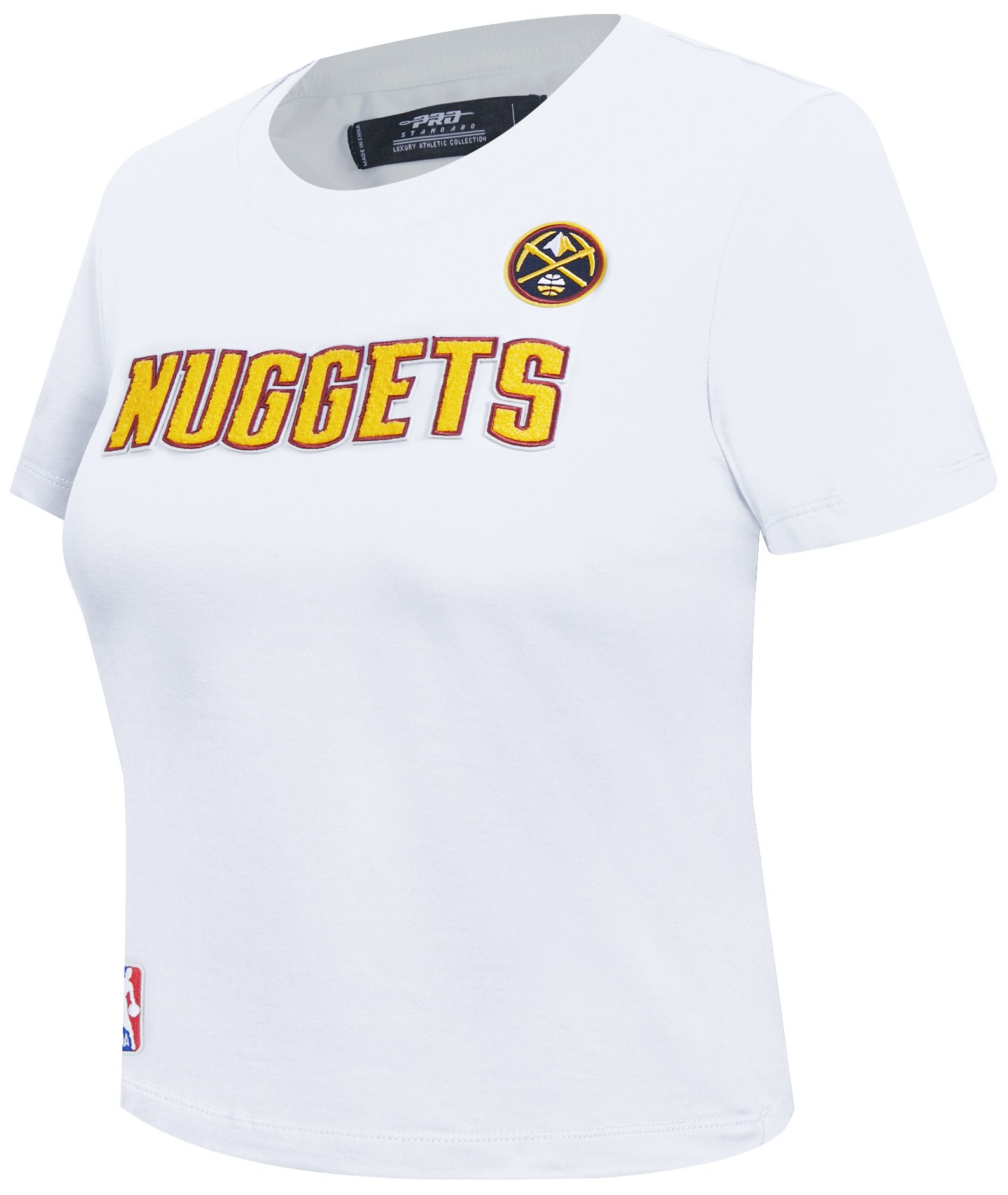 Pro Standard Women's Denver Nuggets White Classic Slim T-Shirt