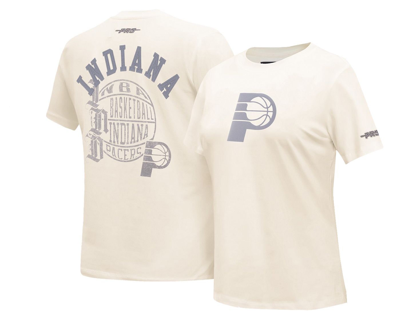 Pro Standard Women's Indiana Pacers Off White Street Team Slim Fit T-Shirt
