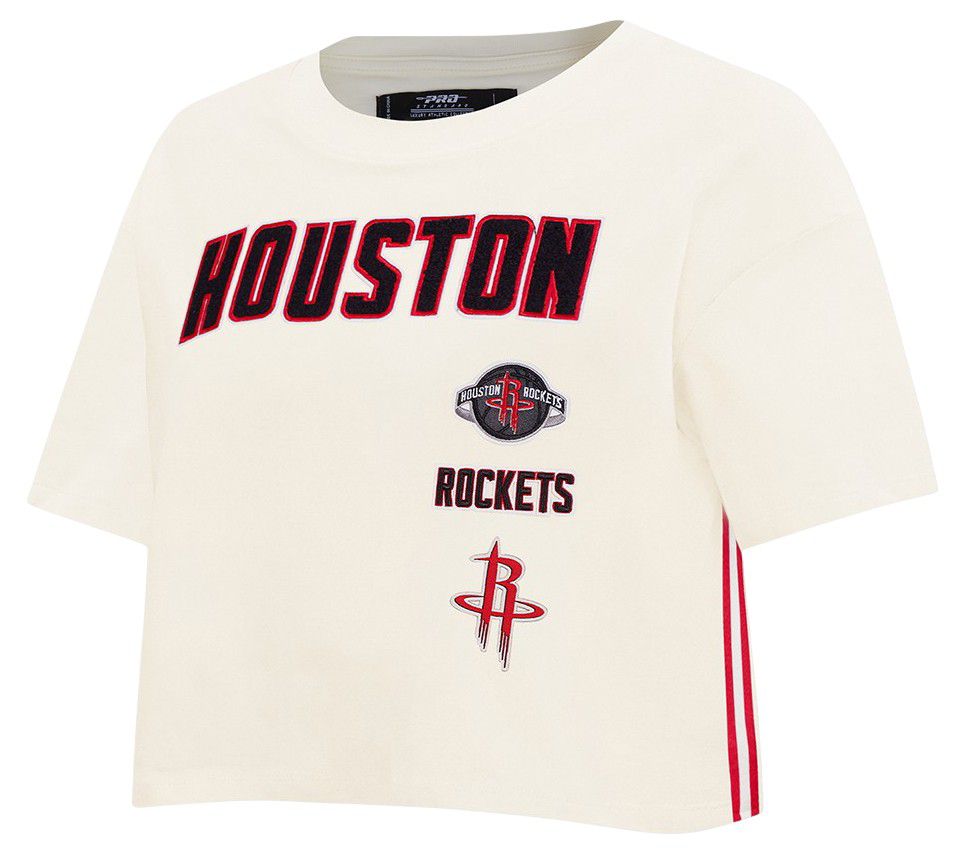 Pro Standard Women's Houston Rockets Off White Classic Boxy T-Shirt