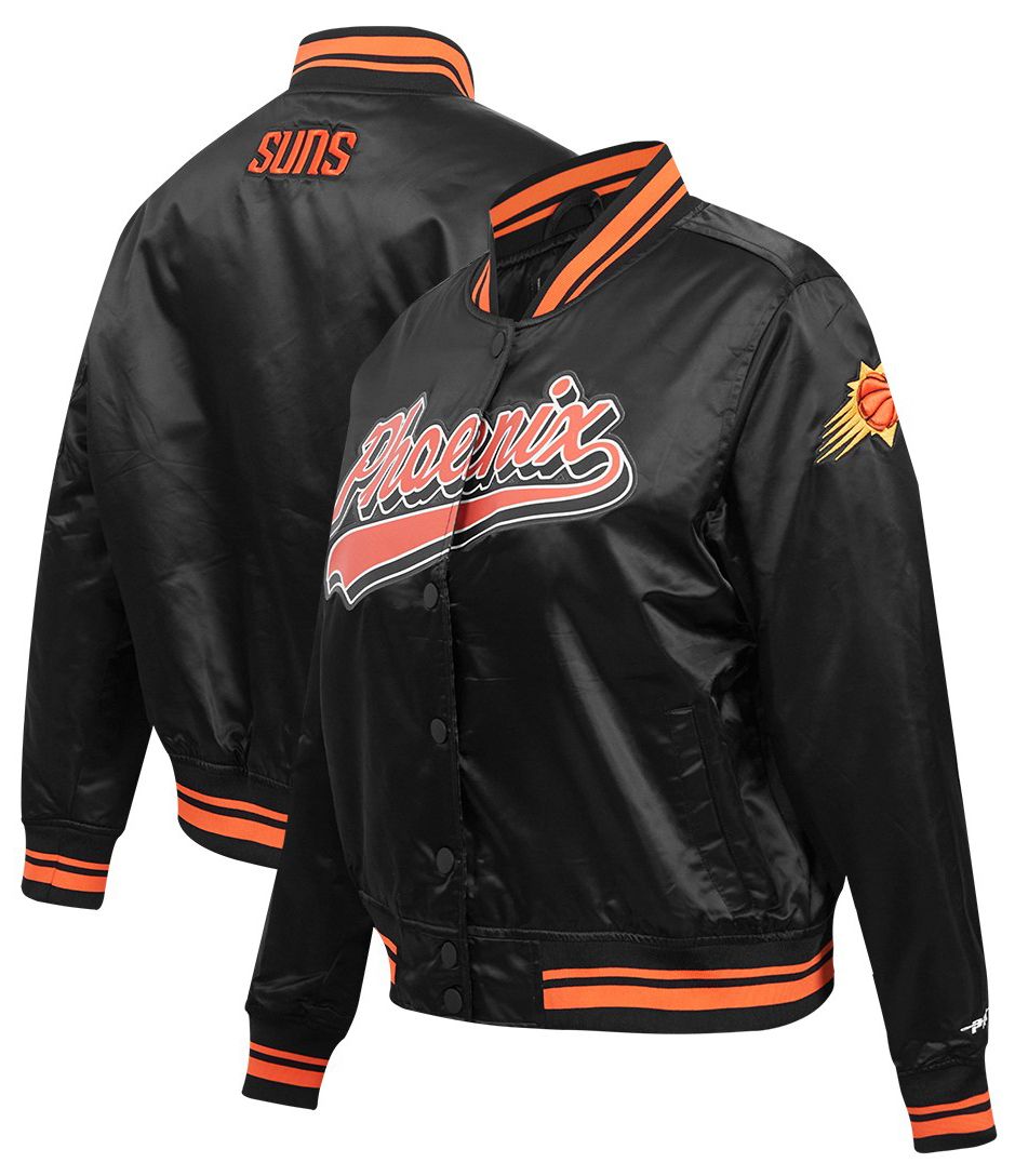 Pro Standard Women's Phoenix Suns Black Script Tail Satin Jacket