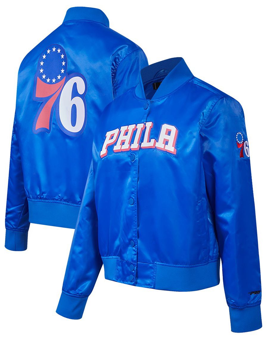 Pro Standard Women's Philadelphia 76ers Blue Classic Satin Jacket