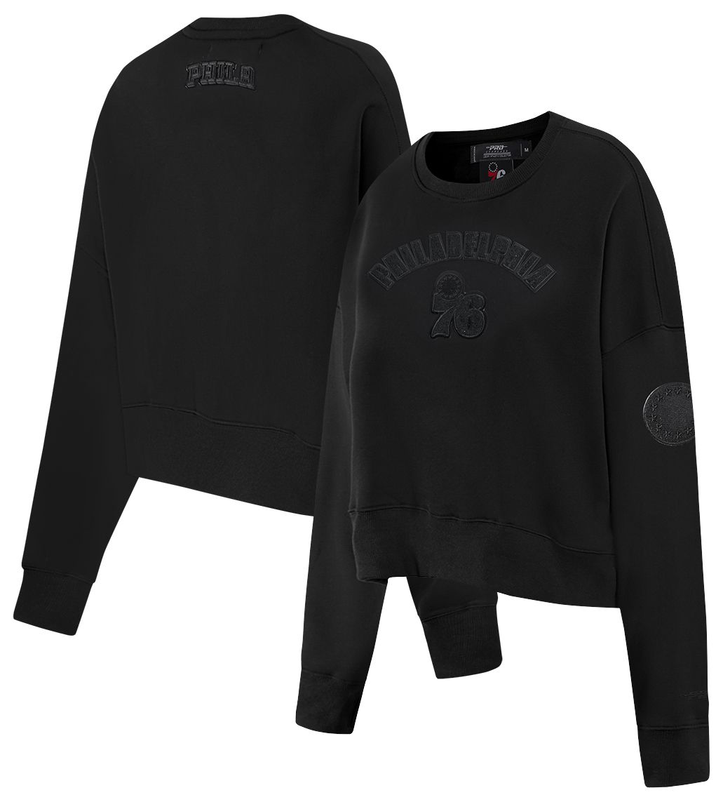 Pro Standard Women's Philadelphia 76ers Black Fleece Crewneck Sweatshirt