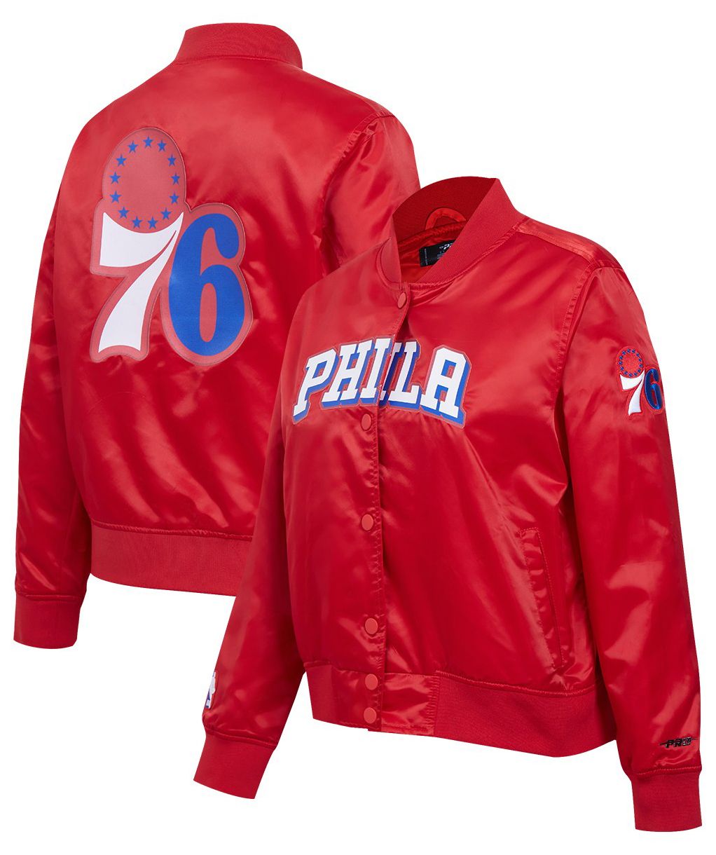 Pro Standard Women's Philadelphia 76ers Red Classic Satin Jacket