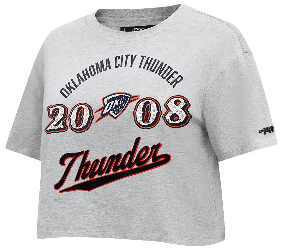 Pro Standard Women's Oklahoma City Thunder Grey Legacy Boxy T-Shirt