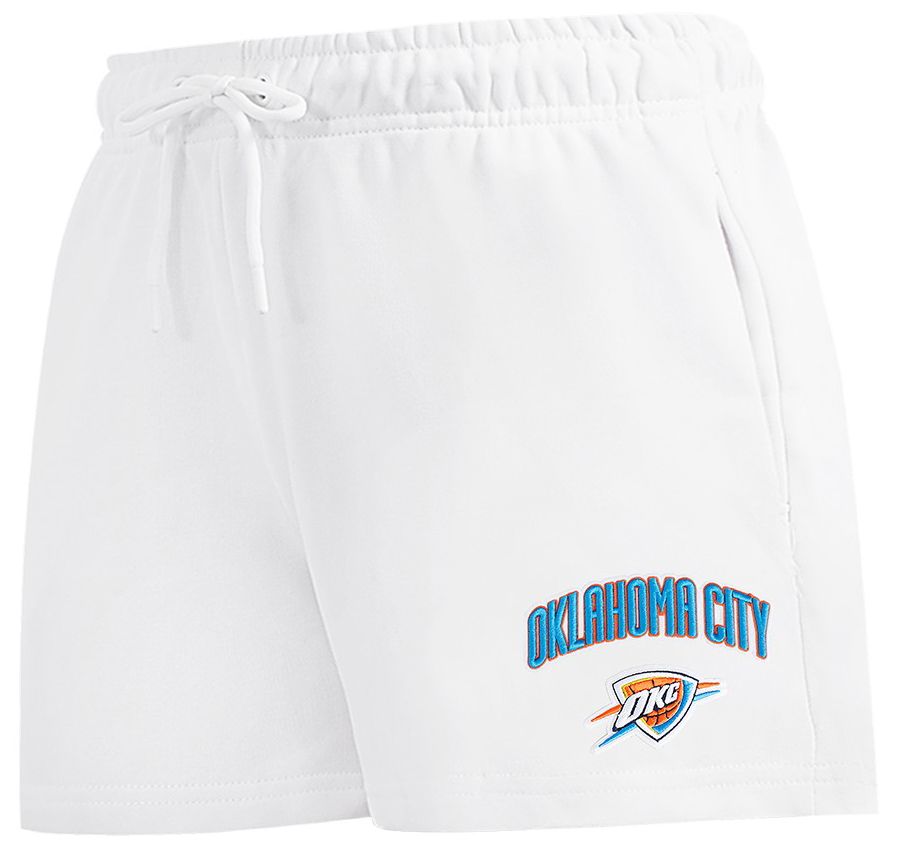 Pro Standard Women's Oklahoma City Thunder White Classic Fleece Shorts