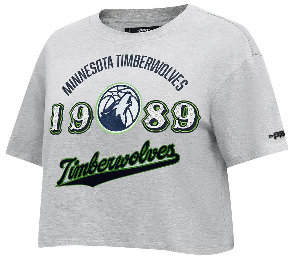 Pro Standard Women's Minnesota Timberwolves Grey Legacy Boxy T-Shirt
