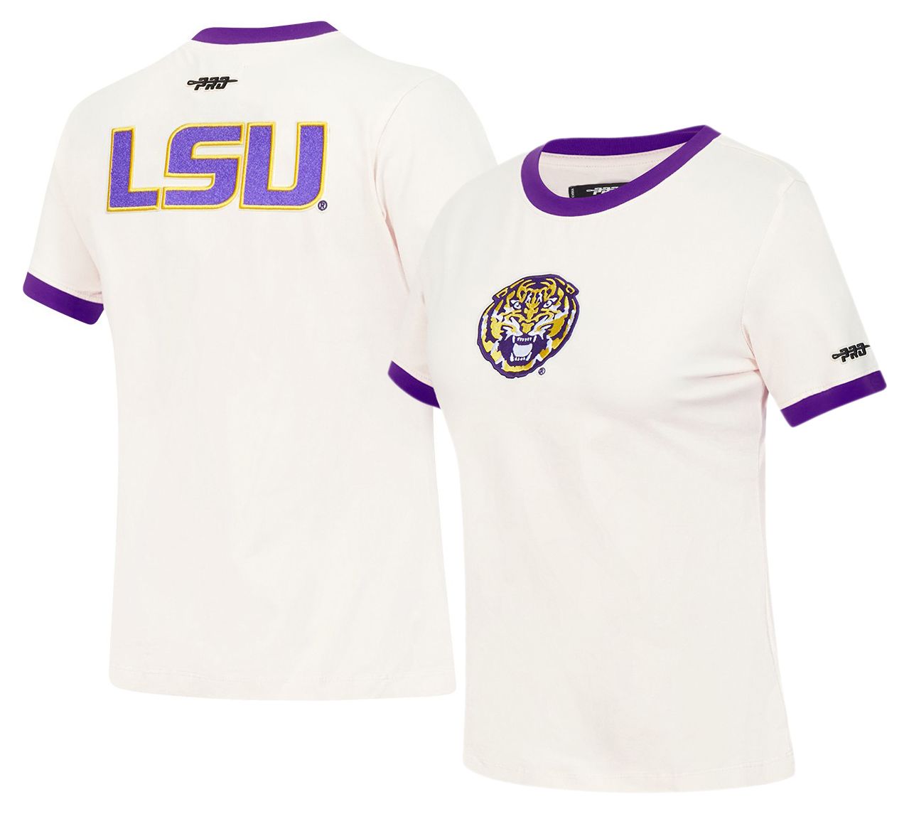 Pro Standard Women's LSU Tigers Purple Ringer T-Shirt