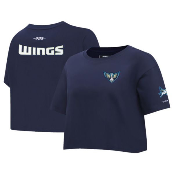 Pro Standard Women's Dallas Wings Navy Boxy T-Shirt