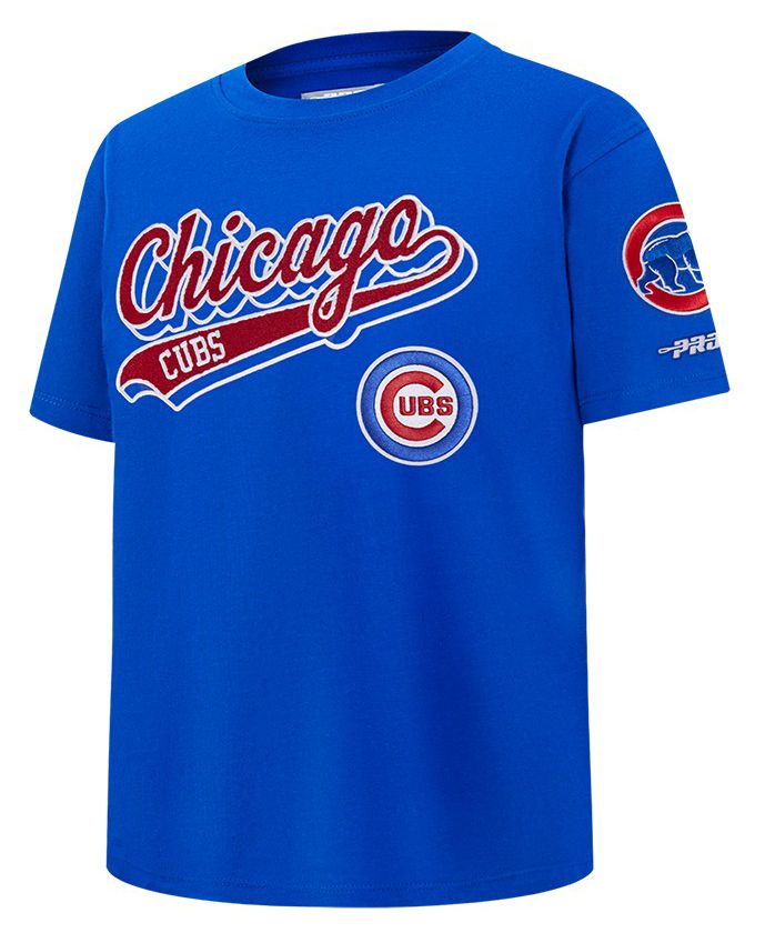 Pro Standard Youth Chicago Cubs Royal Blue Script Tail T-Shirt