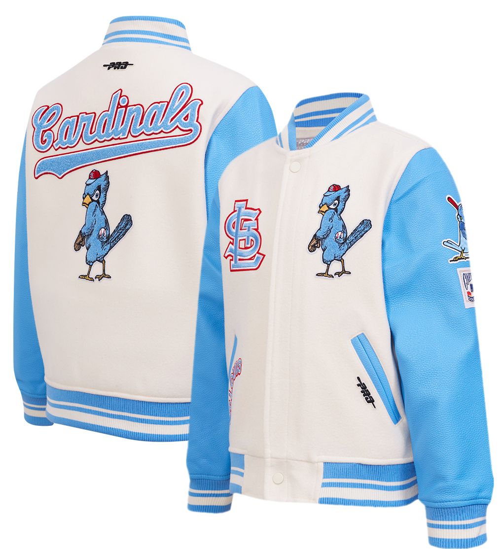 Pro Standard Youth St. Louis Cardinals Cream Classic Varsity Jacket