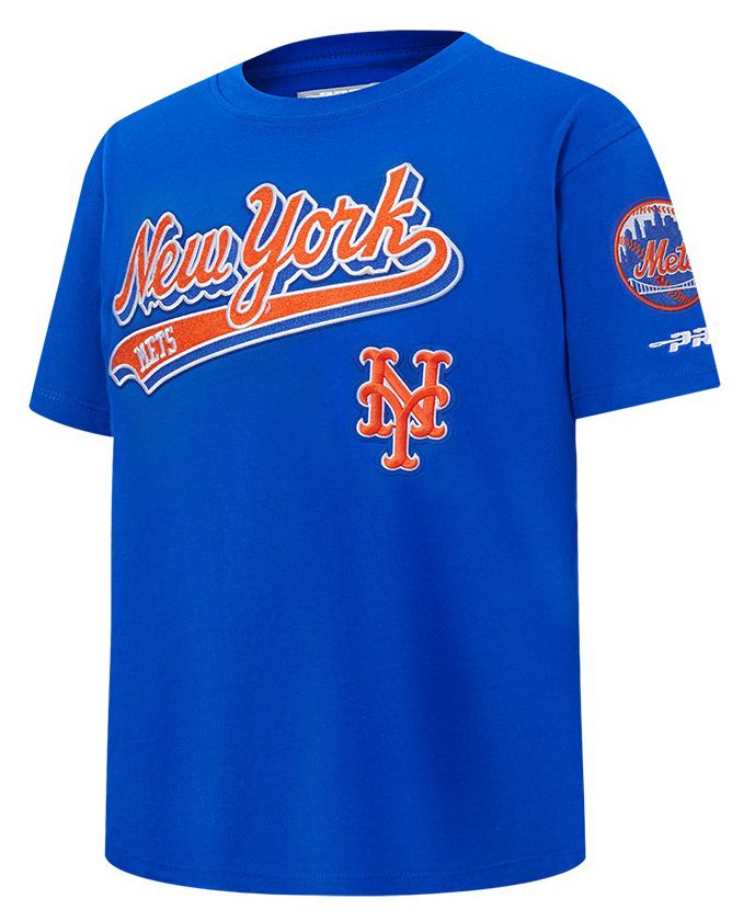 Pro Standard Youth New York Mets Royal Blue Script Tail T-Shirt