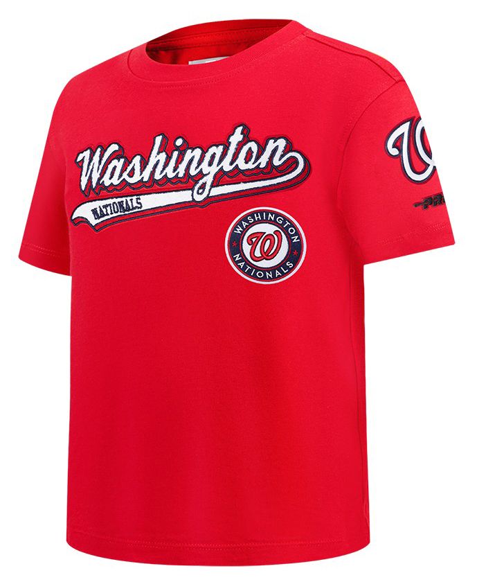 Pro Standard Youth Washington Nationals Red Script Tail T-Shirt