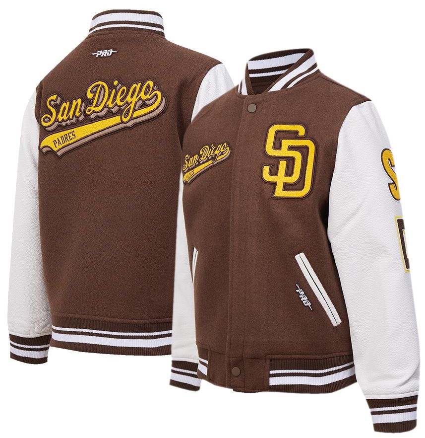 Pro Standard Youth San Diego Padres Brown Script Varsity Jacket