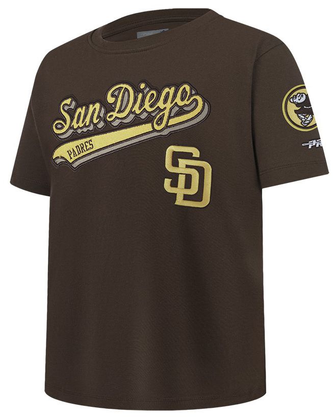 Pro Standard Youth San Diego Padres Brown Script Tail T-Shirt