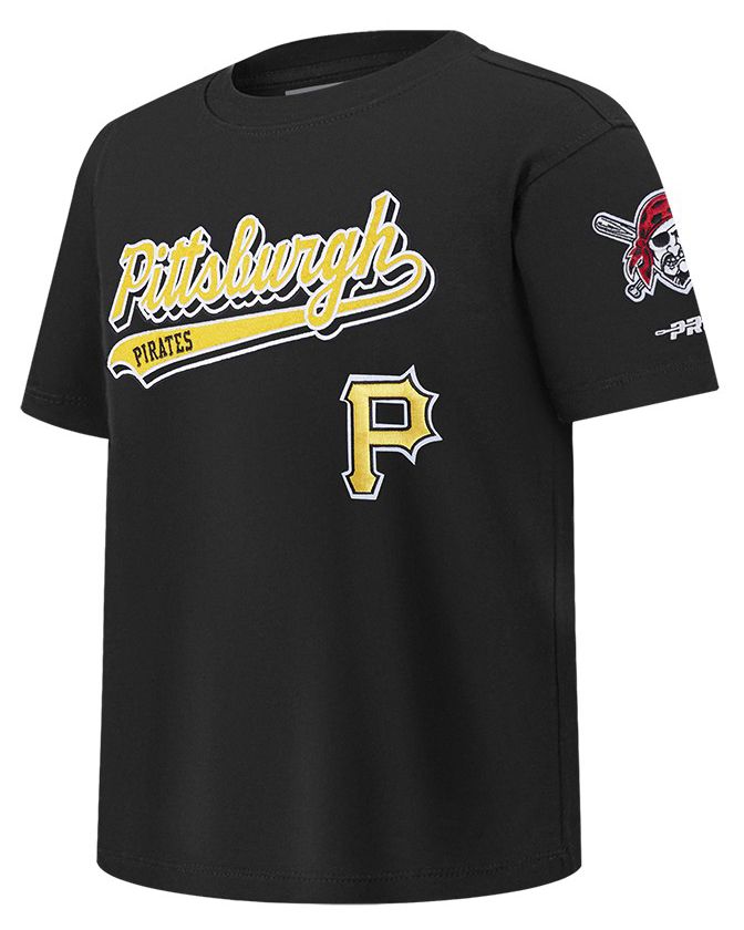 Pro Standard Youth Pittsburgh Pirates Black Script Tail T-Shirt